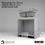Thumbnail: Karran 32" Undermount Large/Small Bowl Quartz Kitchen Sink in Grey