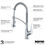 Thumbnail: Karran Scottsdale Pull-Down Sprayer Kitchen Faucet in Spot-Free Stainless Steel