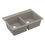 Thumbnail: Karran Drop-in Quartz Composite 33" 50/50 Double Bowl Kitchen Sink Kit, Concrete