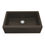 Thumbnail: Karran 34" Undermount Large Single Bowl Quartz Farmhouse Kitchen Sink in Brown