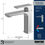 Thumbnail: Karran Venda Single-Handle Stainless Steel Basin Bathroom Faucet, Pop-Up Drain