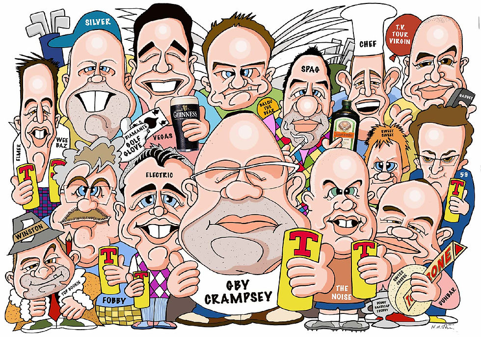 Gift group caricature