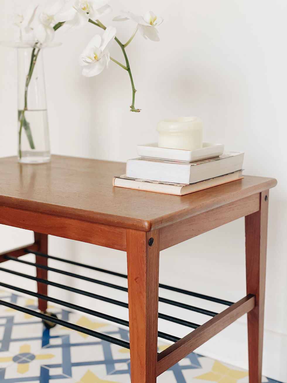 Thumbnail: Vintage Teak Side Table / Bar Cart