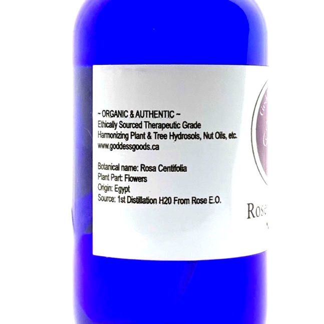 Thumbnail: Goddess Goods Egyptian Rose Hydrosol Side View Info 2