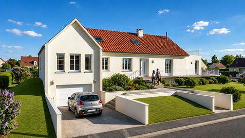 Déclaration préalable de travaux pour rénovation d’une maison individuelle à Condette – Les Plans B