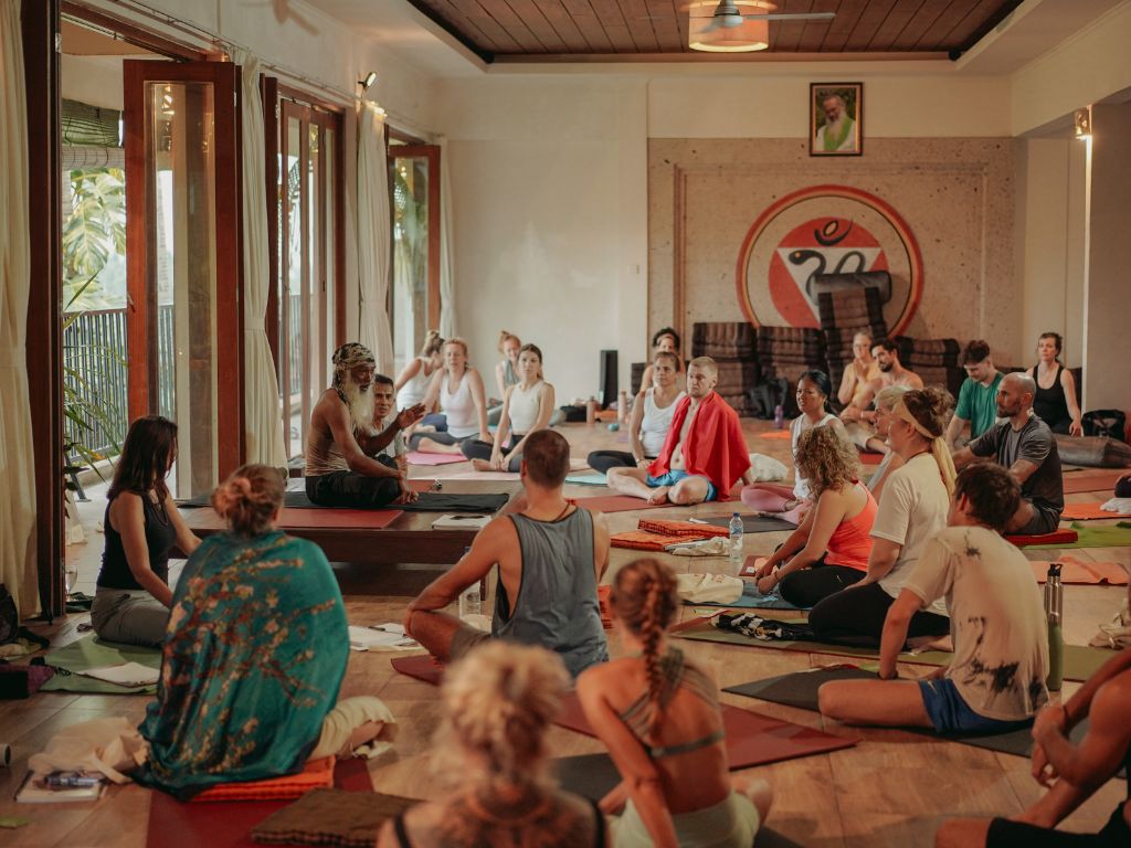 Yoga practice at Om Ham Retreat and Resort