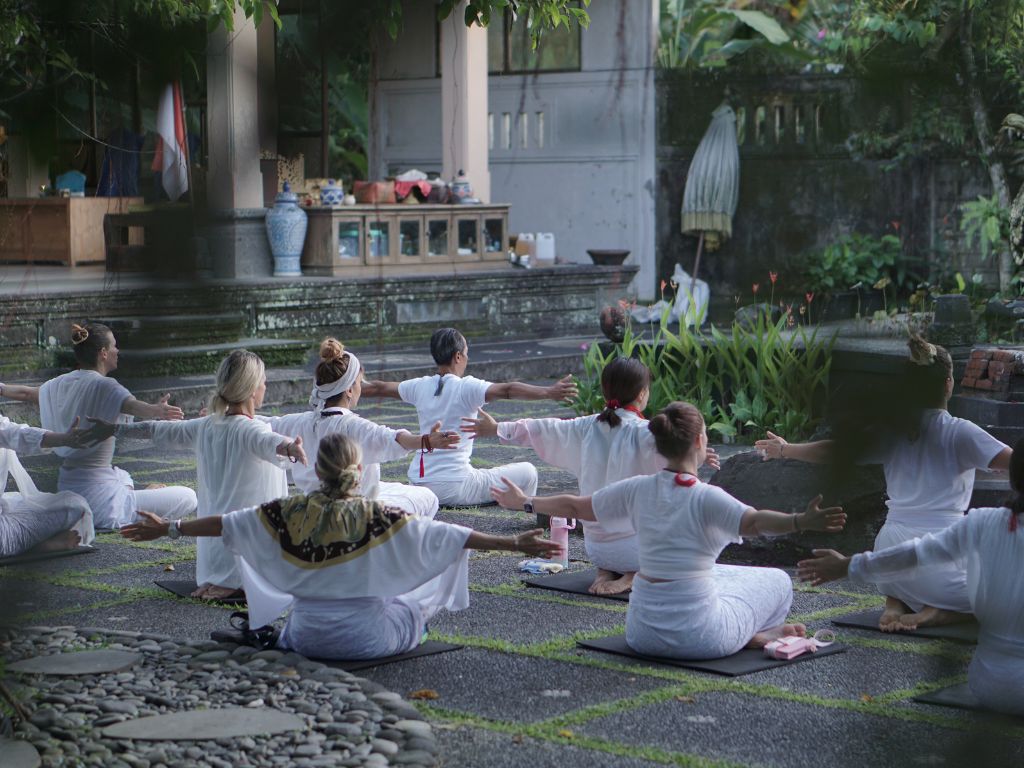 Yoga practice and meditation