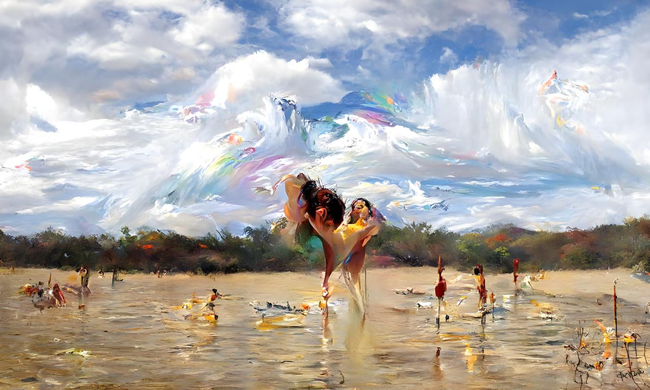 Anza Vivid #897 - A woman standing in the water