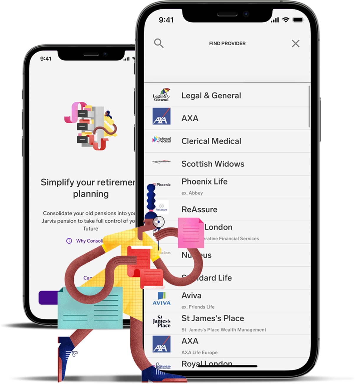 Consolidate your pensions on the Jarvis App
