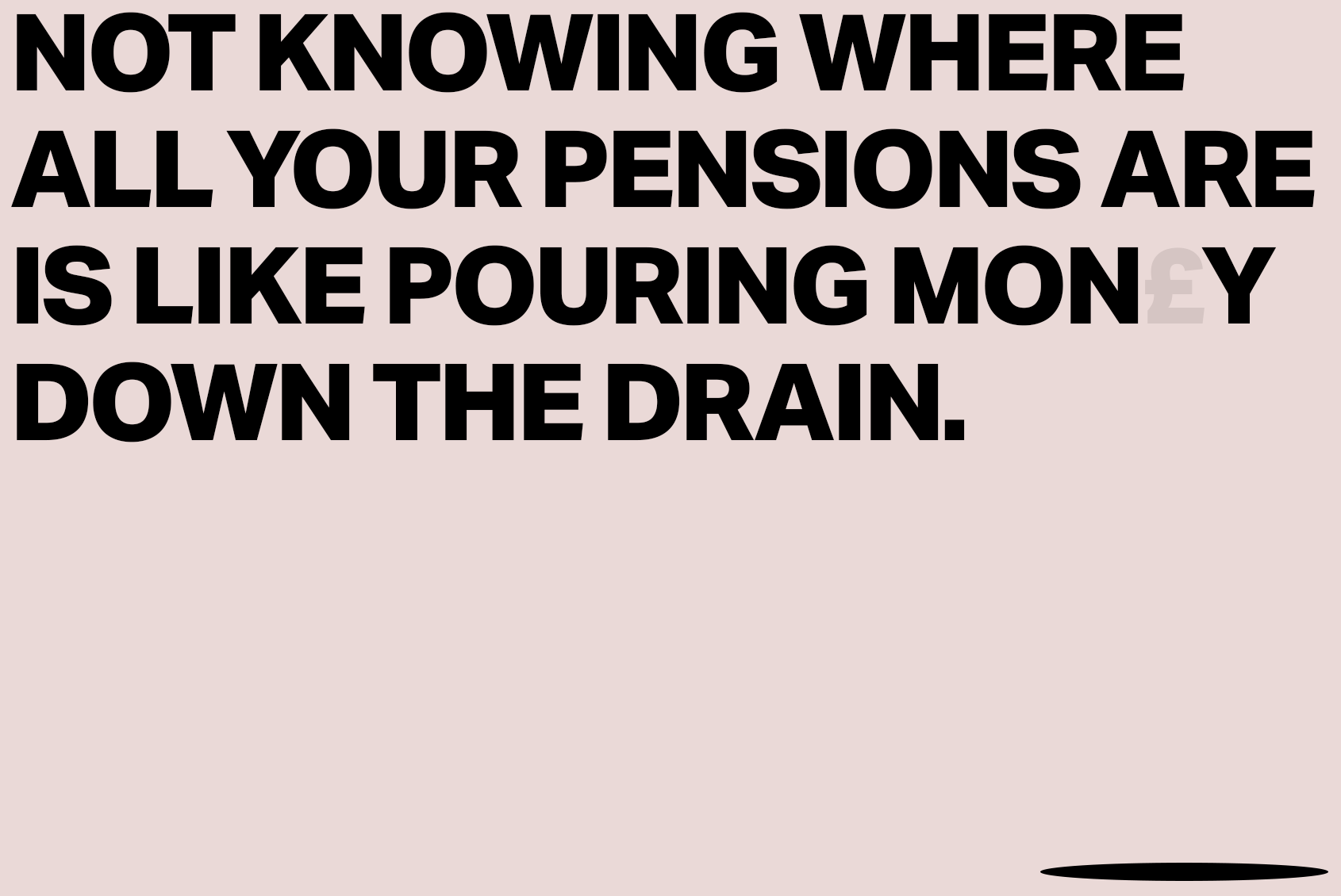 Money down the drain illustration