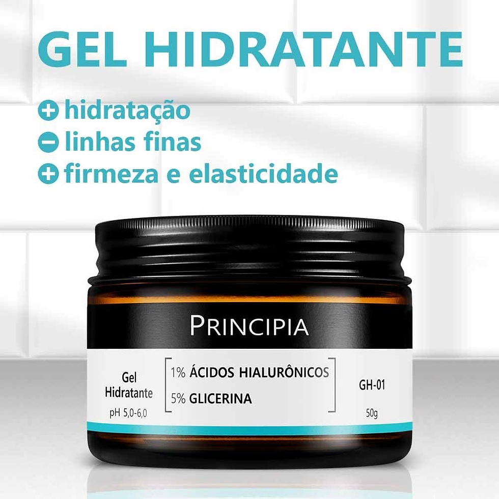 Miniatura: Gel Hidratante Facial 1% Ácidos Hialurônicos + 5% Glicerina GH-01 com 50g