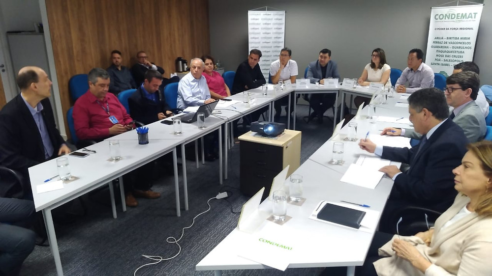 Reunião realizada nesta segunda-feira teve a participação de representantes do Sebrae, Emplasa e Delegacia Seccional; eleição para presidência do consórcio também teve data definida