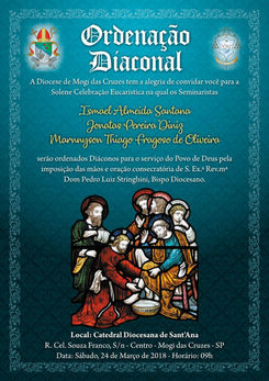 Ordenação Diaconal neste sábado, dia 24