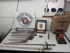 Salesópolis, SP: Polícia Militar prende homem com armas e munições na feira livre