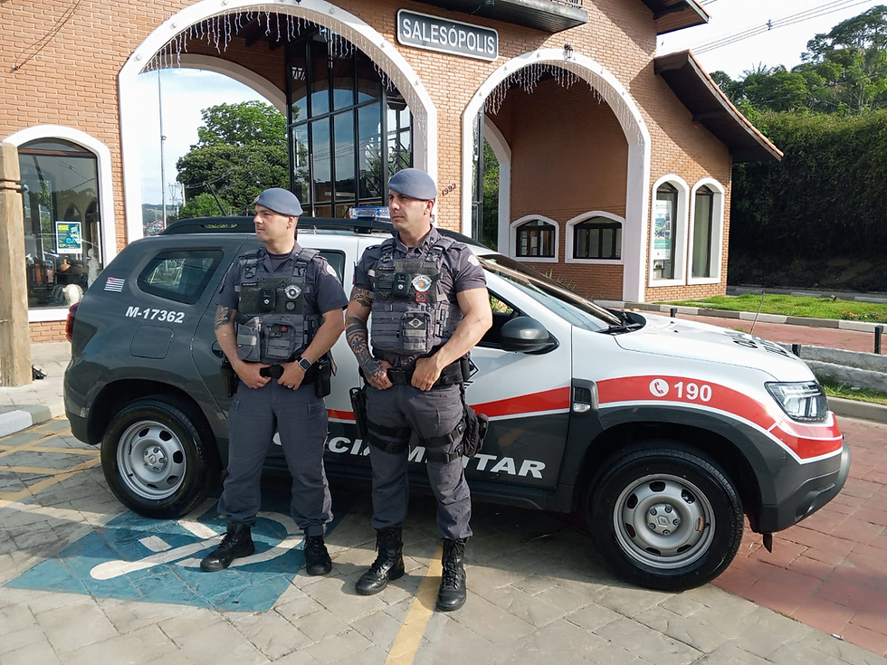 Nova Viatura da Polícia Militar em operação na cidade de Salesópolis, SP