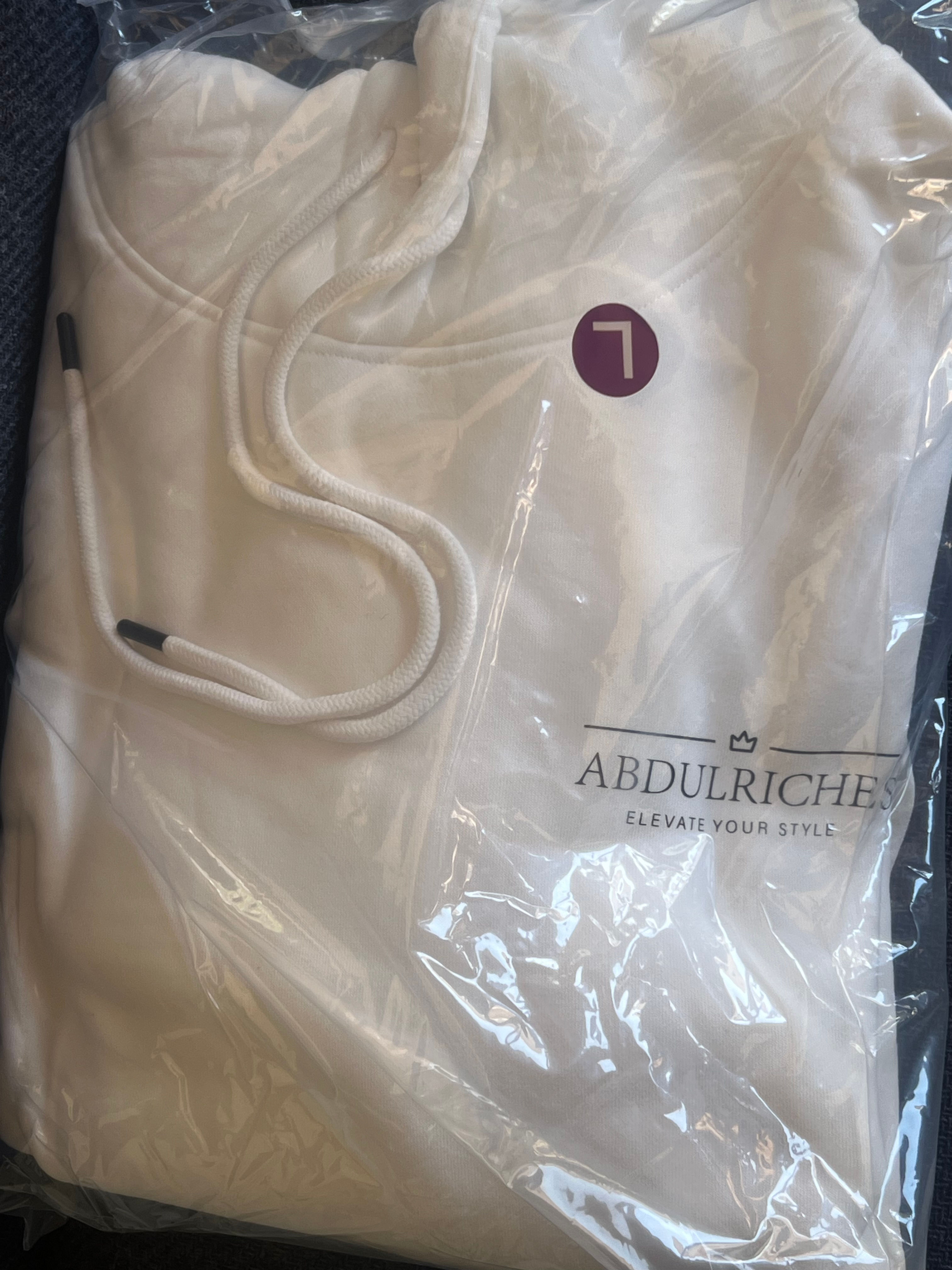 Large white hoodie 