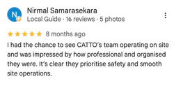 5-star Google review — Nirmal Samarasekara