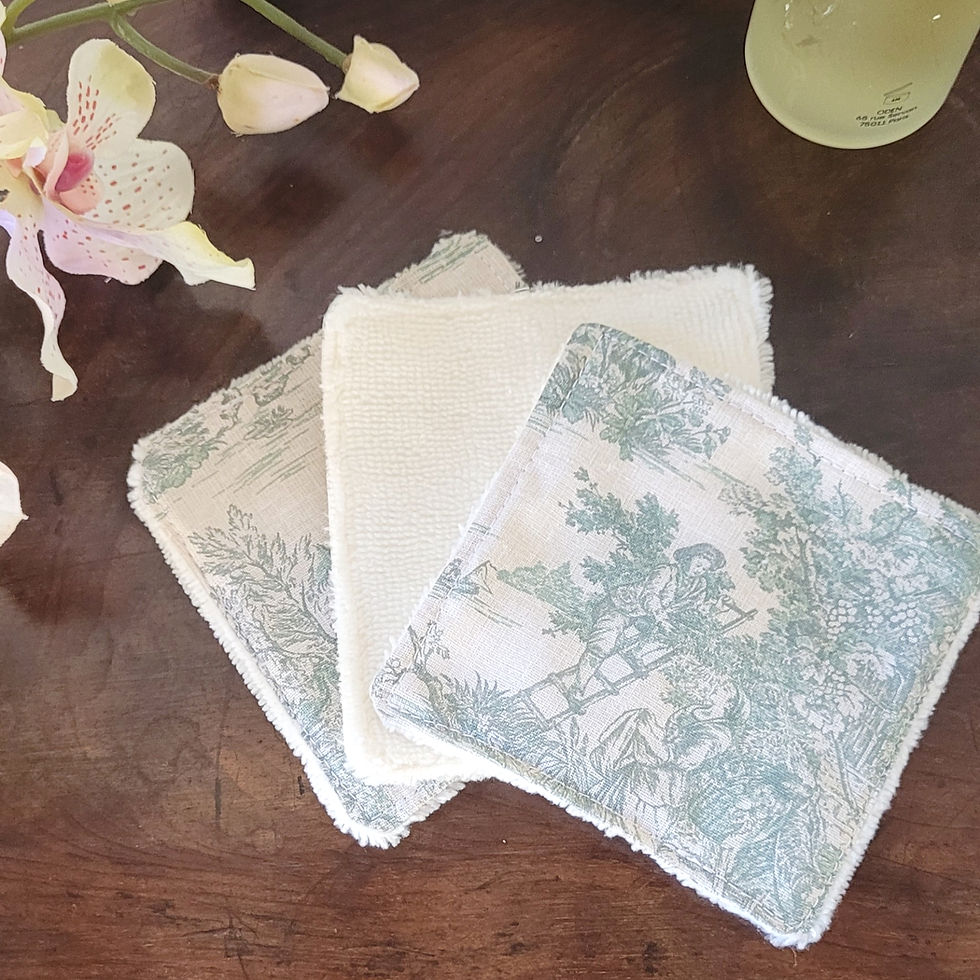 LINGETTES LAVABLES TOILE DE JOUY