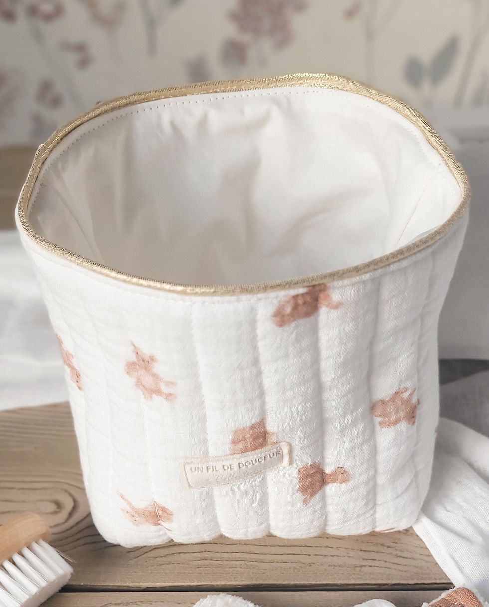 PANIER DE RANGEMENT petits oursons