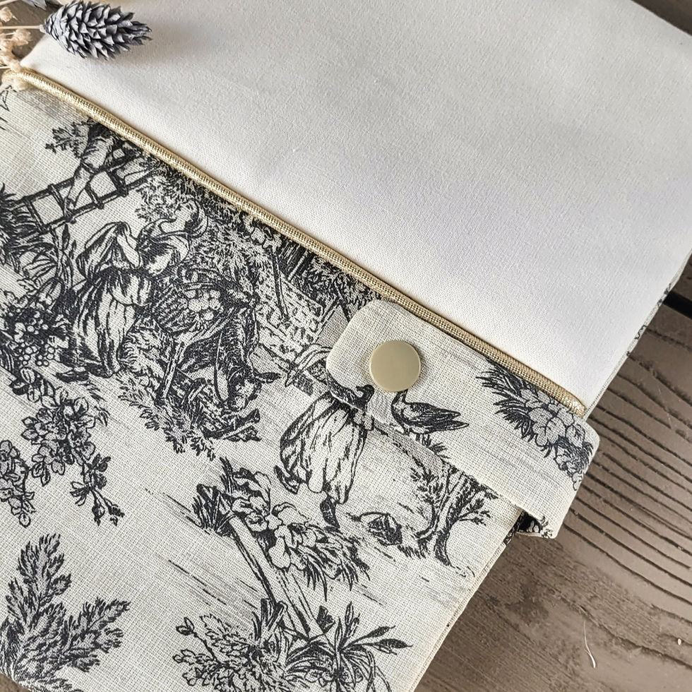 protège carnet de santé personnalisé en toile de jouy