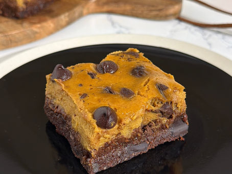 Fudgy Sweet Potato Pumpkin Pie Brownie Bars