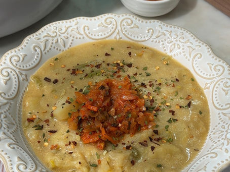 Creamy Kimchi Potato Comfort Soup
