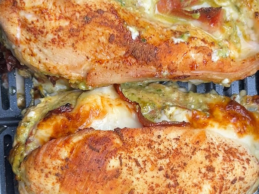 Pistachio Pesto Turkey Stuffed Chicken
