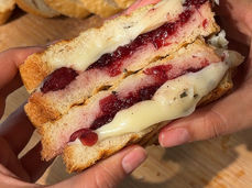 Cranberry Mozzarella Grilled Cheese Panini