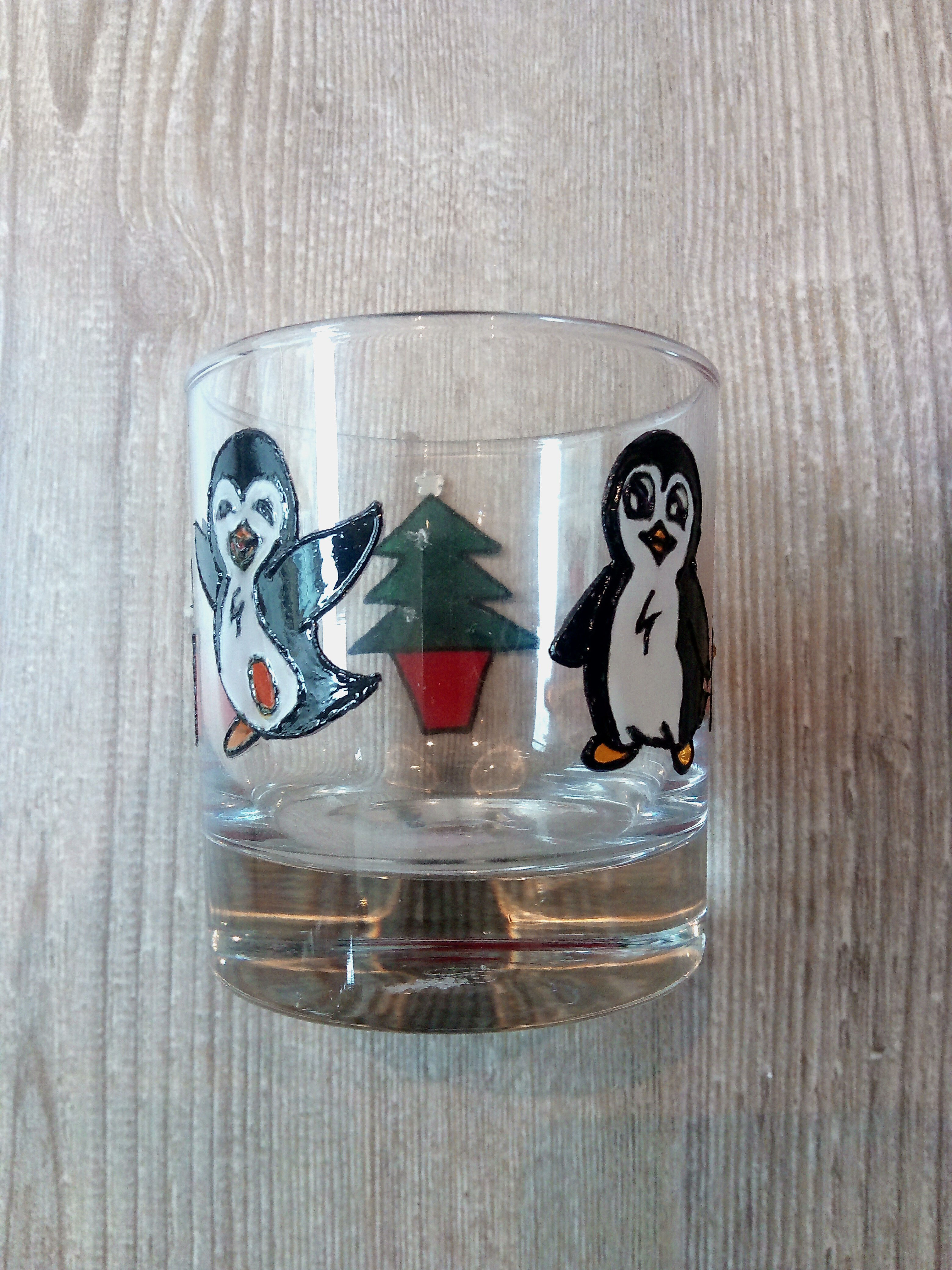 Penguin Glass Tumbler