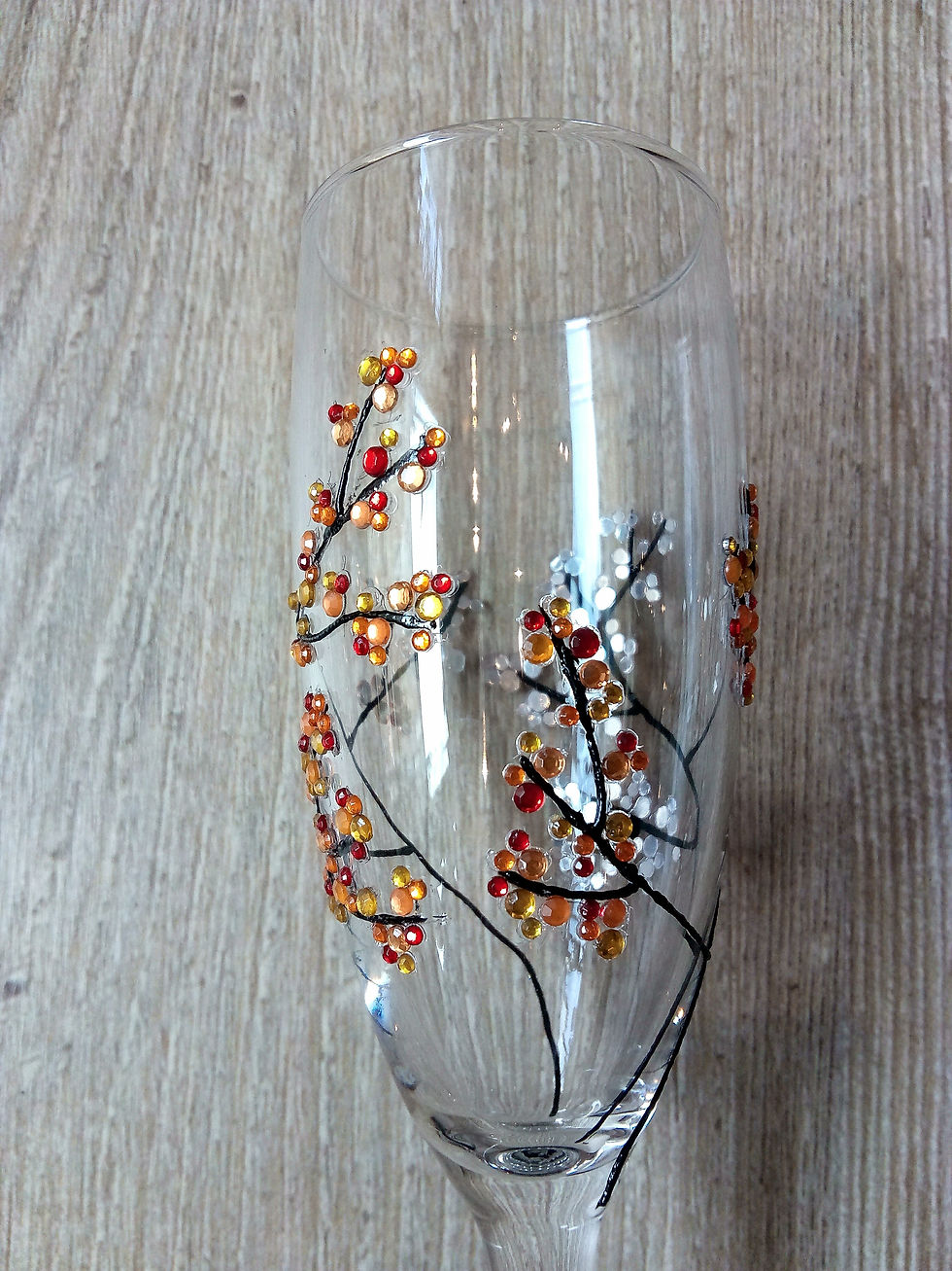 Thumbnail: Autumn Leaves Champagne Flute