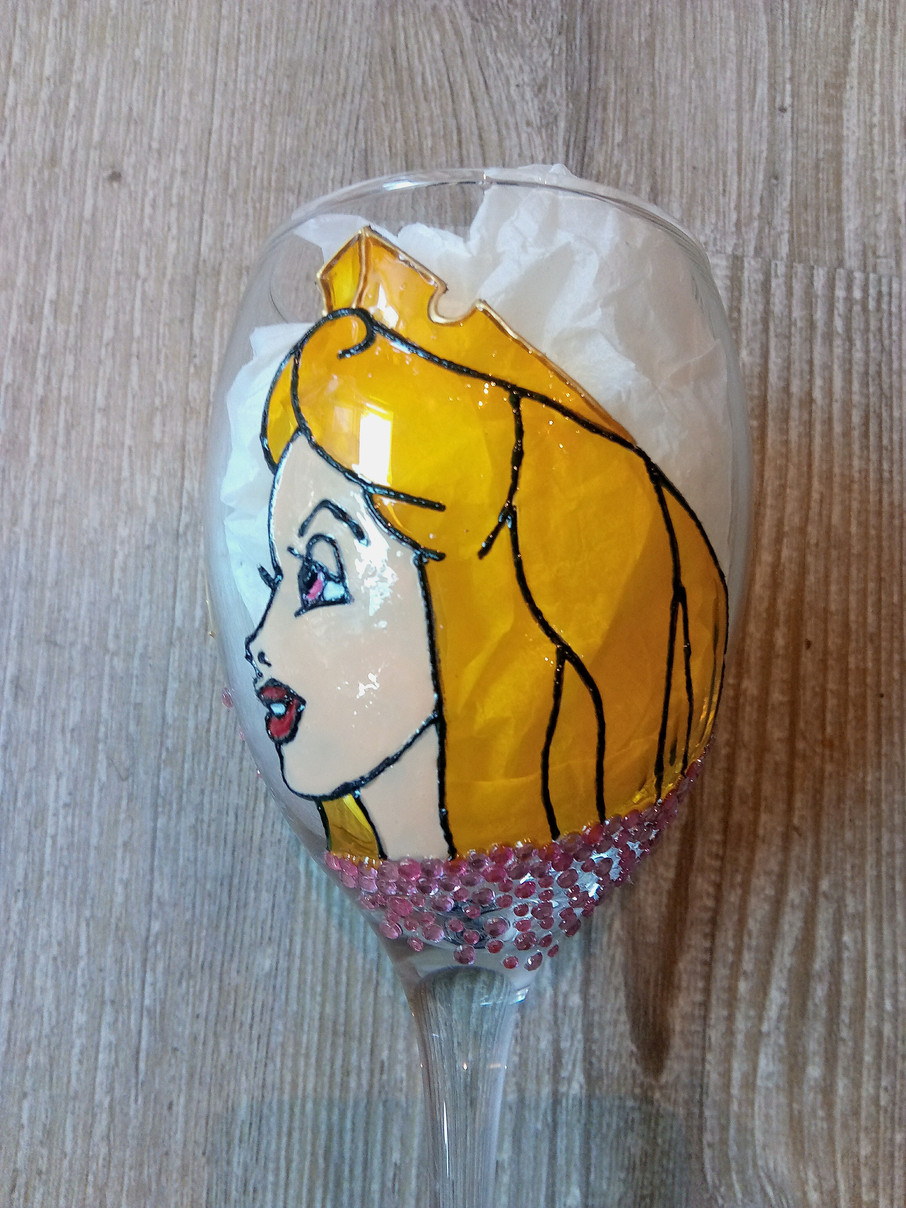 Pinot Princess Wine Glass