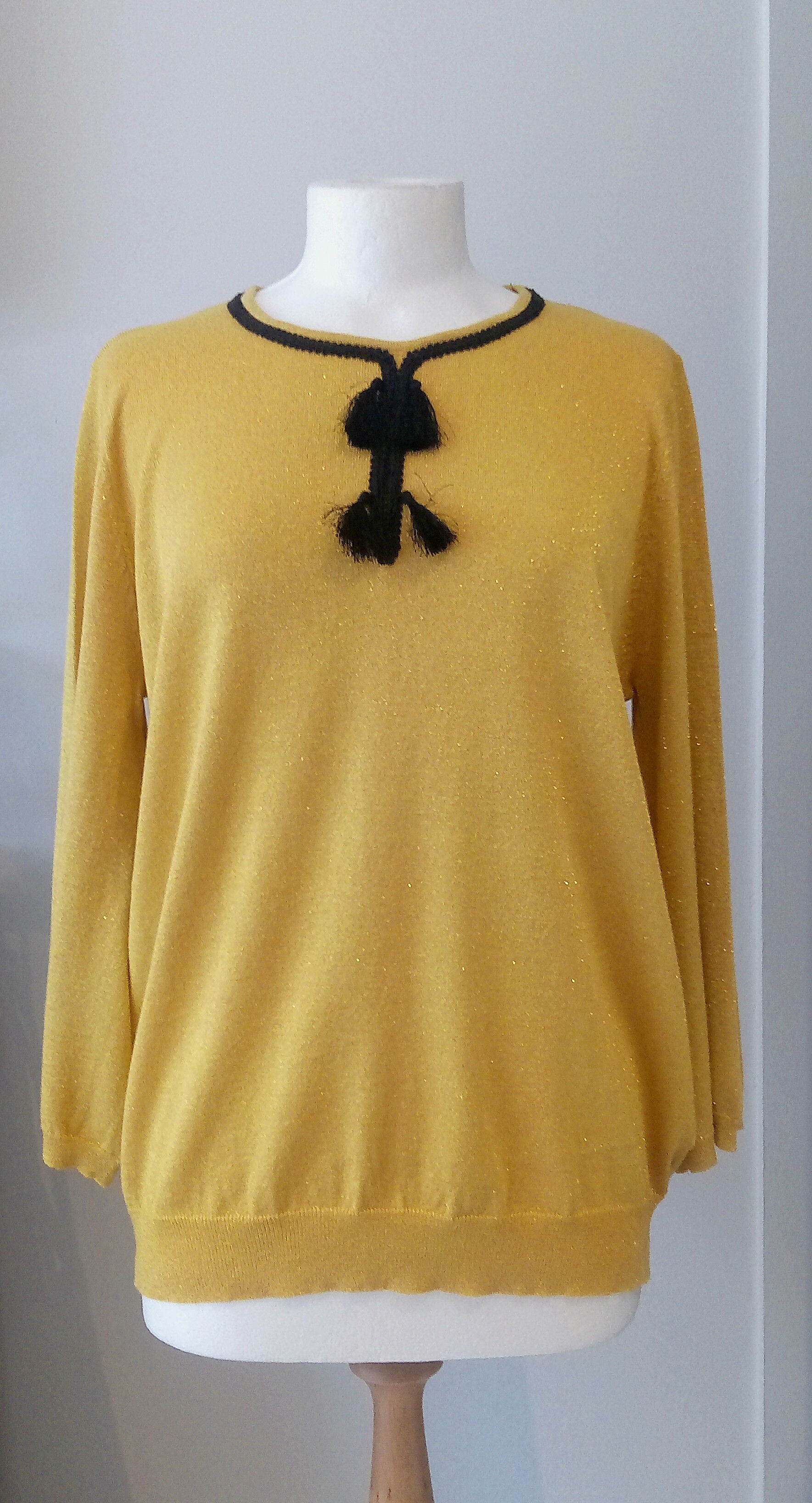 Tassel Detail Yellow Top