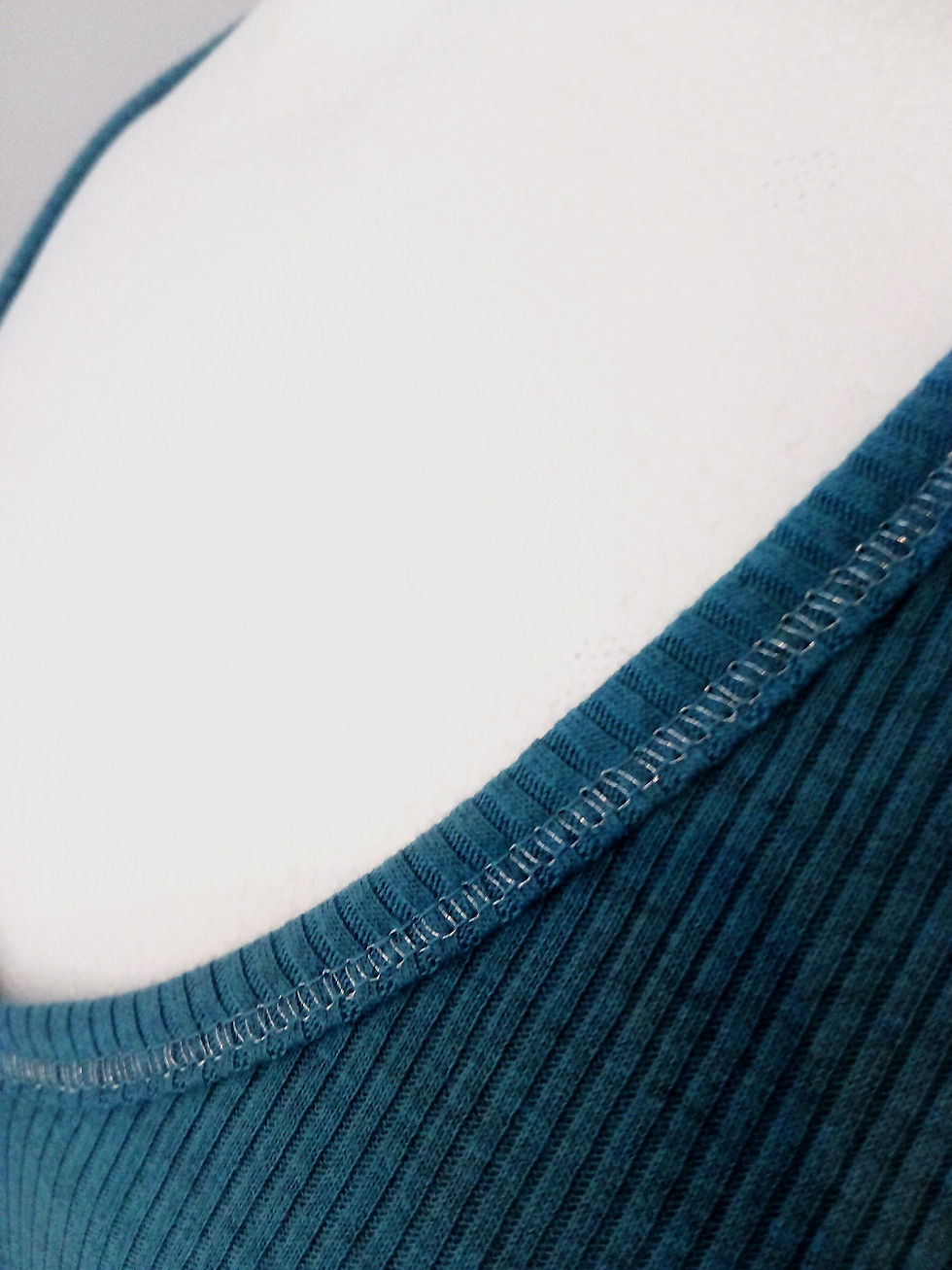 Thumbnail: Ribbed V Neck T-Shirt