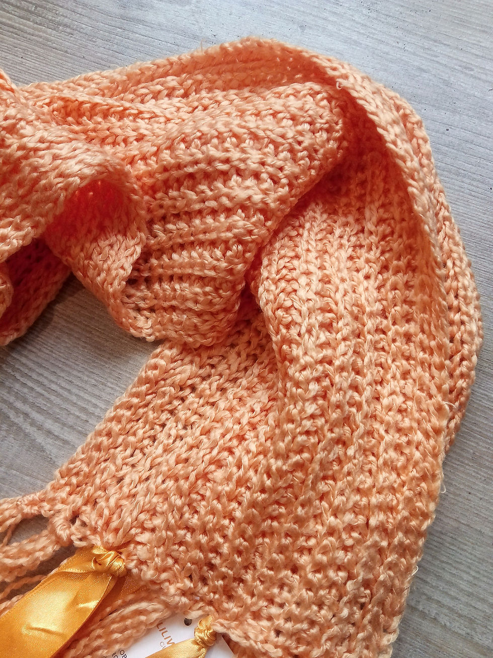 Thumbnail: Orange Ribbon Scarf