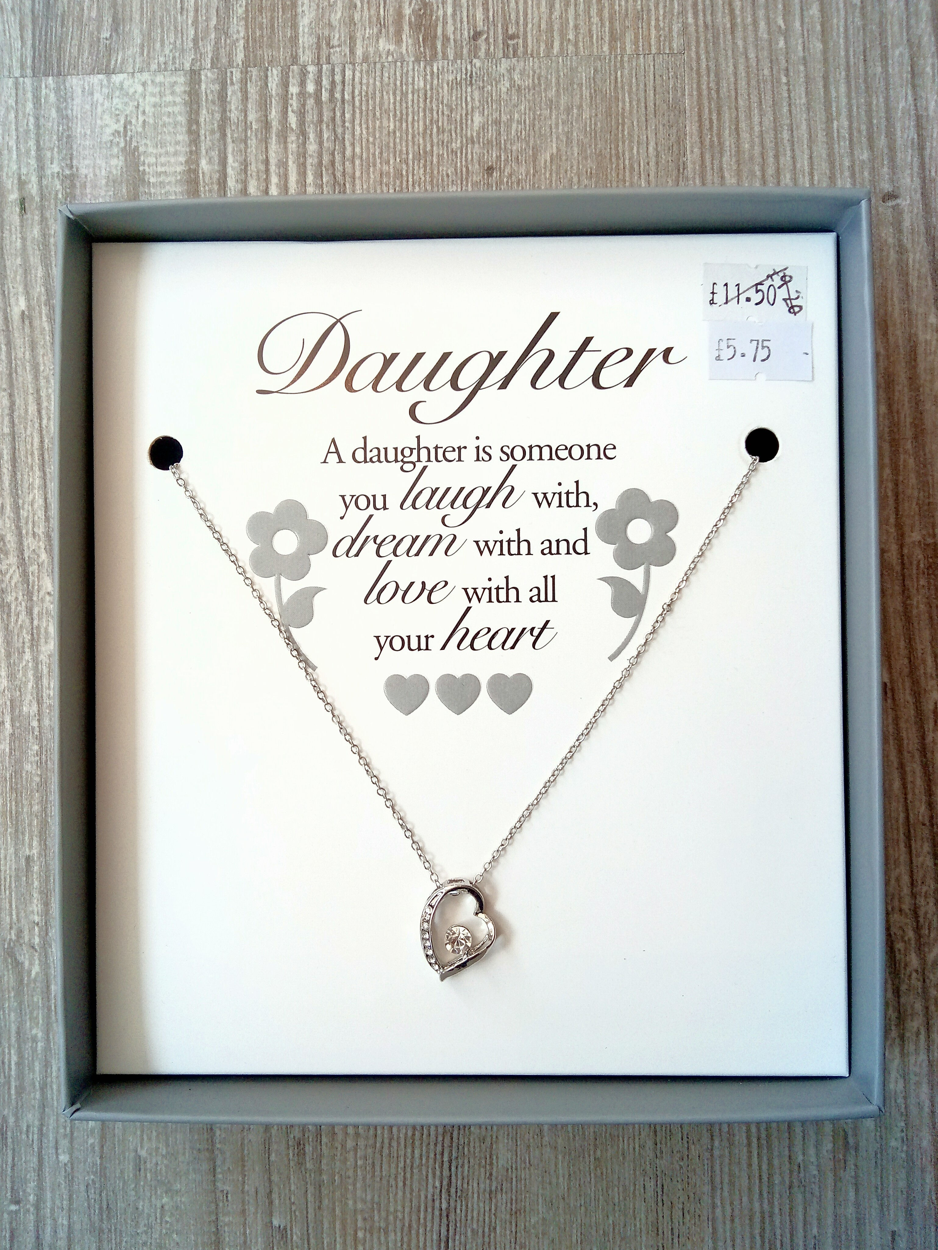 Boxed "Daughter" Necklace