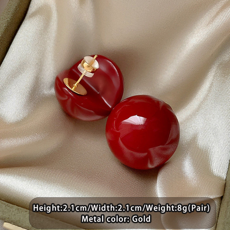 Miniatura: Women's Minimalist Gap Imitation Pearl Stud Earrings Fashion Commuter Jewelry Ve