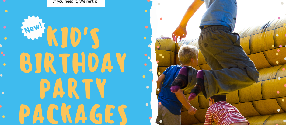 New!  Kid's Birthday Party Packages