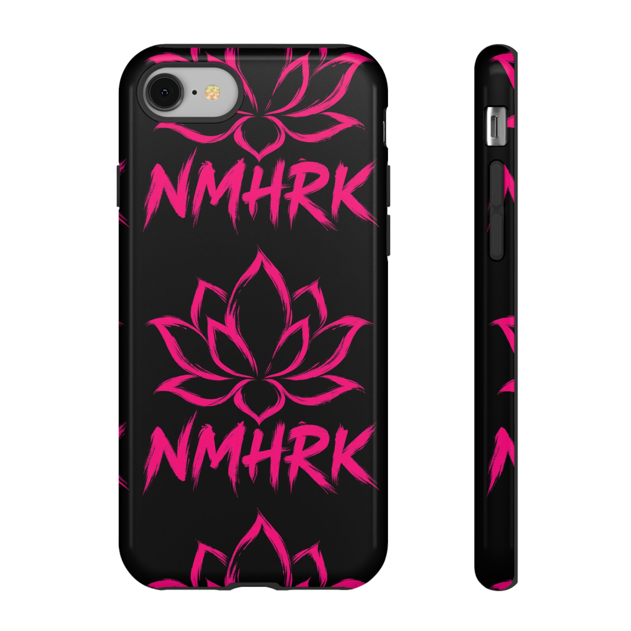 Phone Case — Pink Lotus Graphic with NMHRK Text