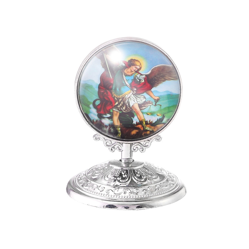 Thumbnail: Retro Catholic Home Tabletop Cabochon Ornaments Exquisite Religious Style Car Or