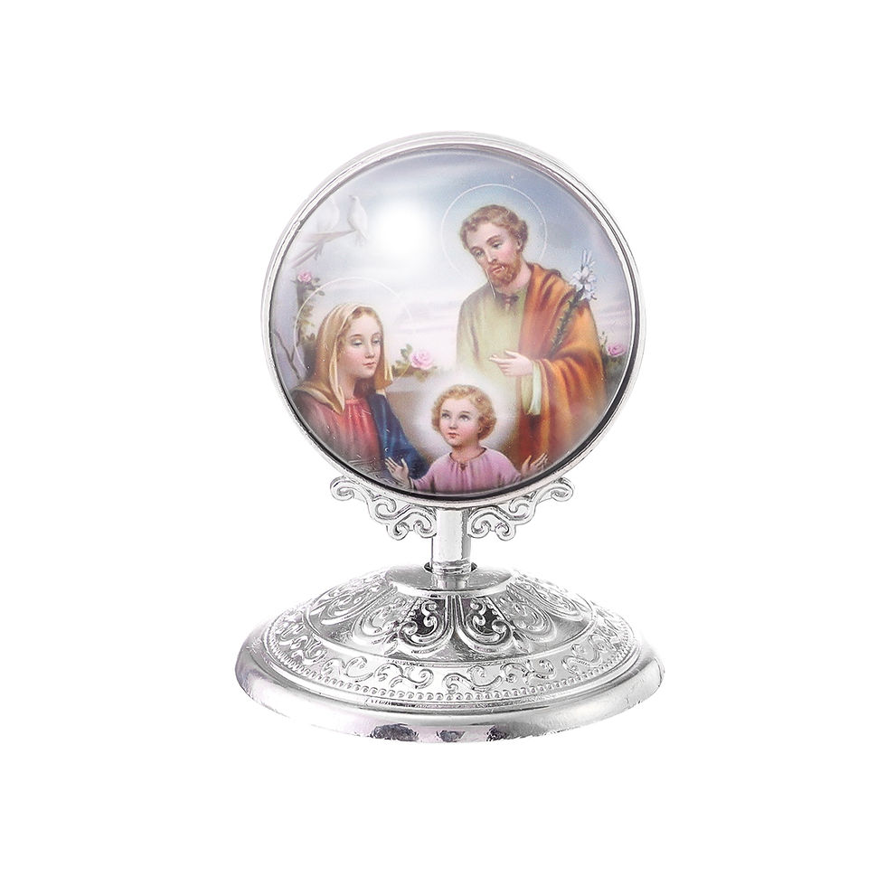 Thumbnail: Retro Catholic Home Tabletop Cabochon Ornaments Exquisite Religious Style Car Or