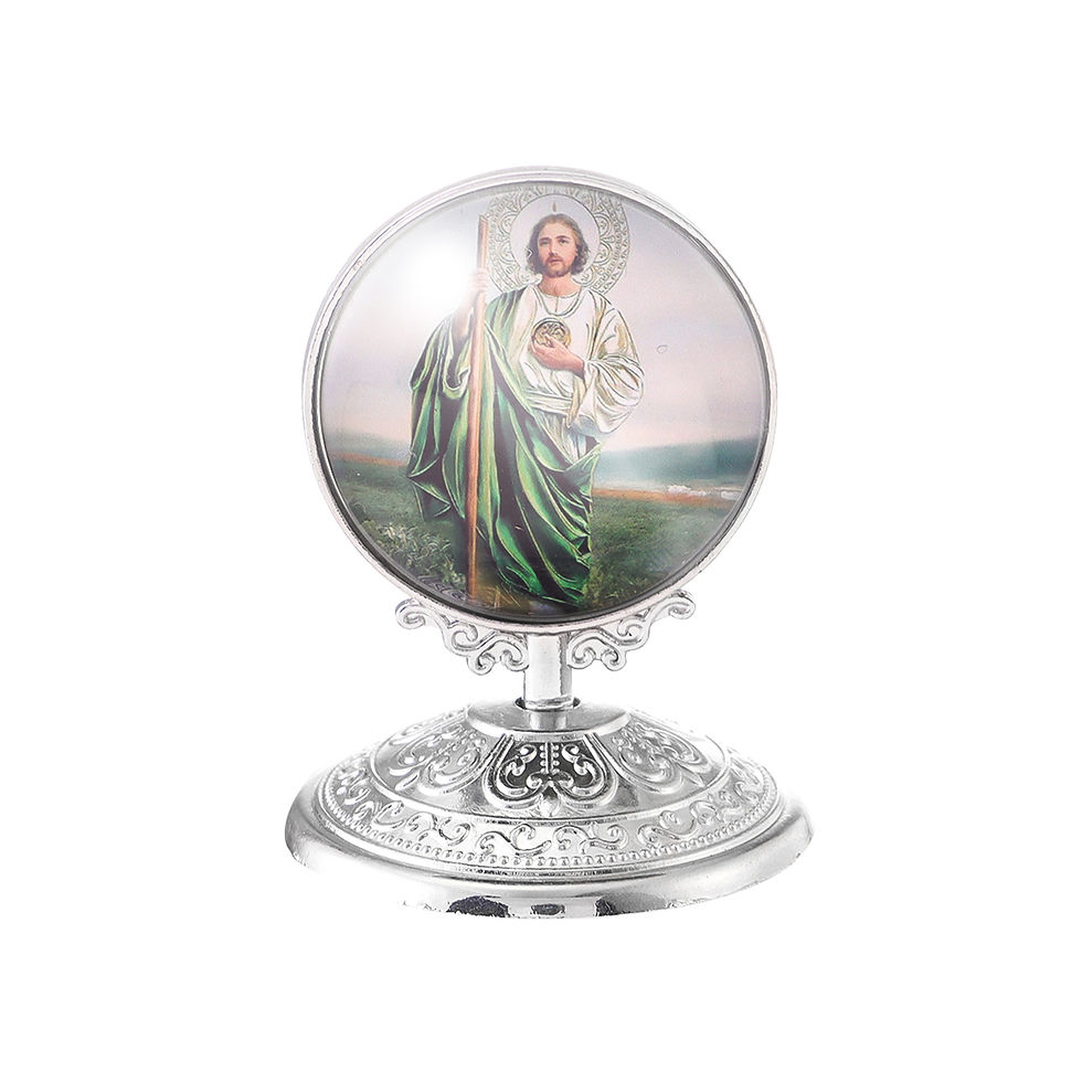 Thumbnail: Retro Catholic Home Tabletop Cabochon Ornaments Exquisite Religious Style Car Or