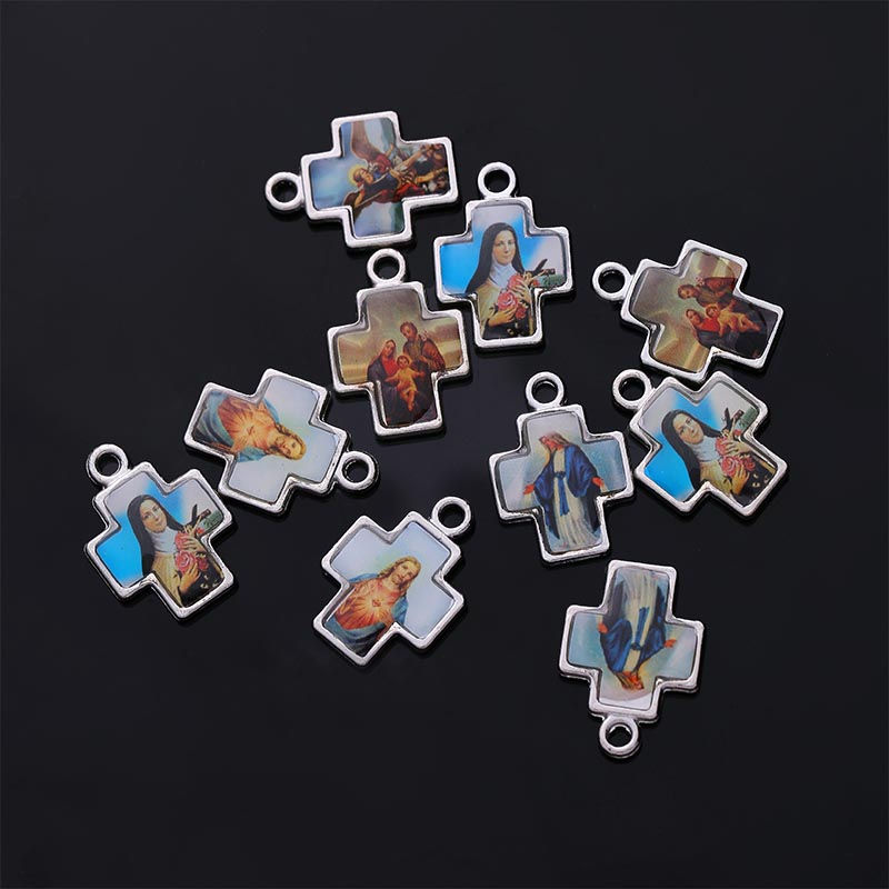 Thumbnail: catholic style catholic pendant medal mix icon religious amulet medal