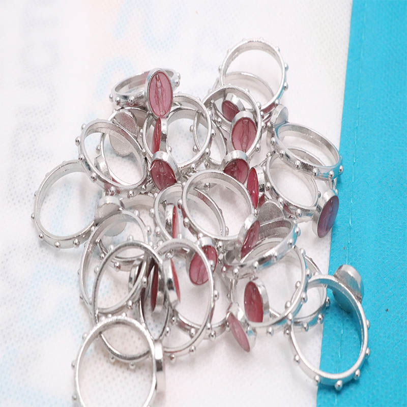 Thumbnail: 5pcs Catholic ring 17/19 mm multiple sizes Catholic blue Virgin Mary Catholic pi