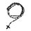 Thumbnail: 1Pc Handmade Knotted rosary with Cross Charm - Red rope rosary- necklace cord, B