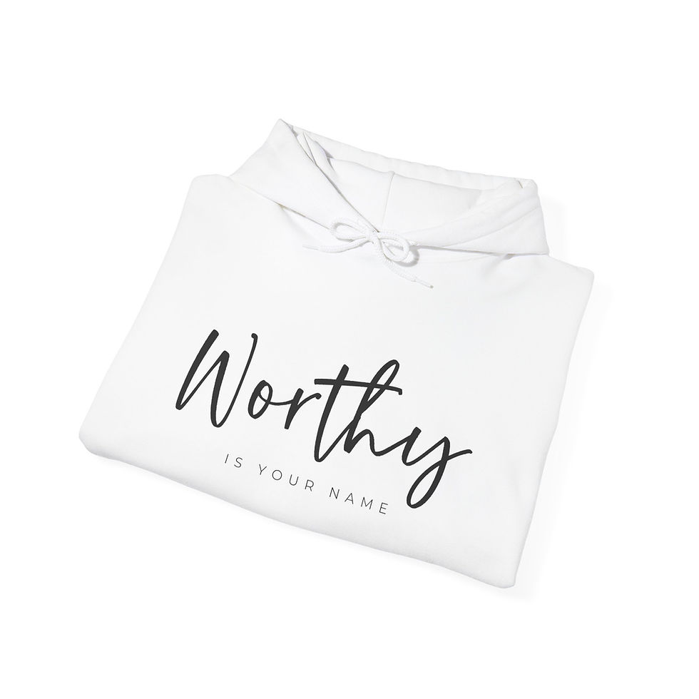 Thumbnail: Worthy Unisex Heavy Blend™ Hoodie Faith-Inspired Sweatshirt