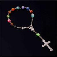 Thumbnail: 5pcs Catholic ring 17/19 mm multiple sizes Catholic blue Virgin Mary Catholic pi