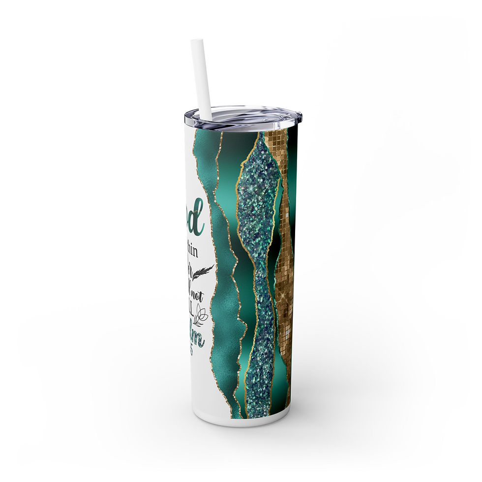 Thumbnail: God is Within Her Skinny Tumbler - 20oz Inspirational Drinkware