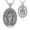 Thumbnail: Eudora 925 Sterling Silver Virgin Mary Necklace Cross Christian Pendant Vintage 