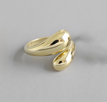 Miniature : Bague acier inoxydable Léna