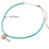 Miniature : Collier Cauri turquoise